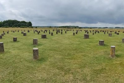 The World Heritage Site of Woodhenge near Stonehenge.