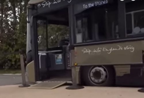Shuttle bus with wheelchair access