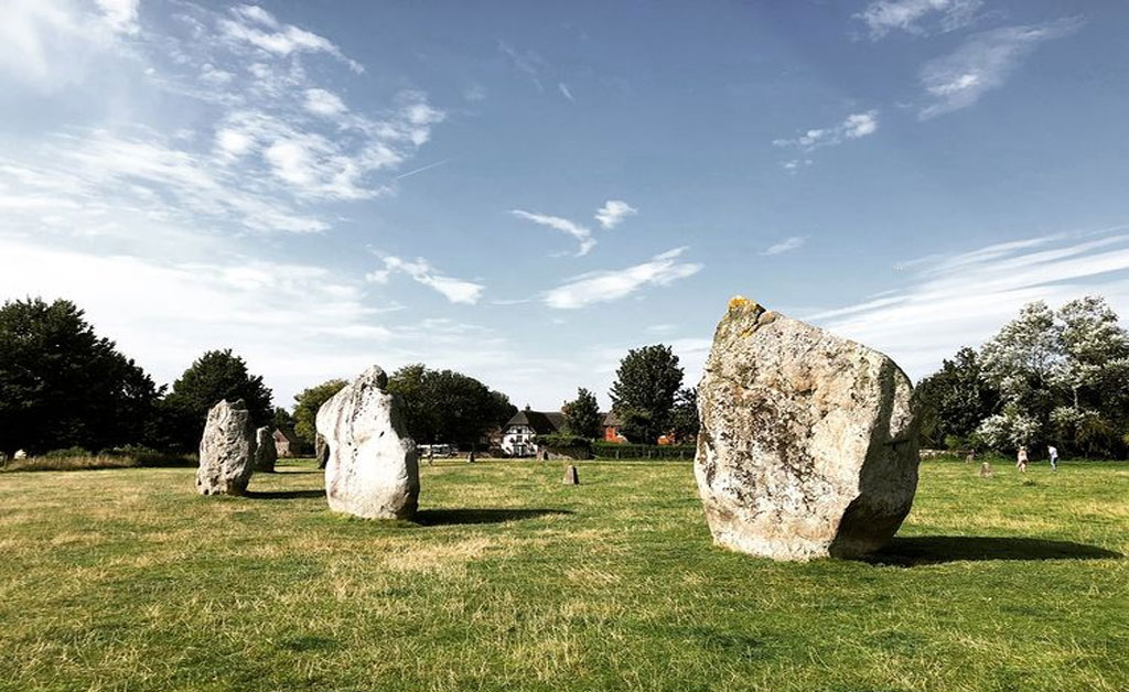 Avebury stones up close - something you cannot do easily at Stonehenge