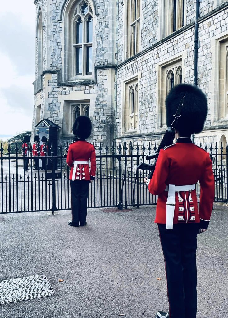 Changing of the guards at Windsor Castle