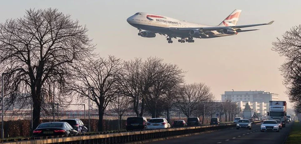 BA Aircraft landing into London Heathrow Airport